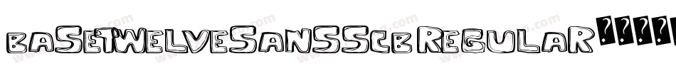 BaseTwelveSansSCB Regular字体转换